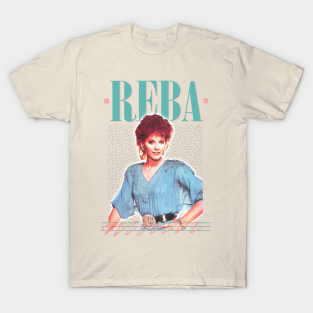 Reba T-Shirt - Reba // Vintage Faded 80s Style Fan Design by DankFutura